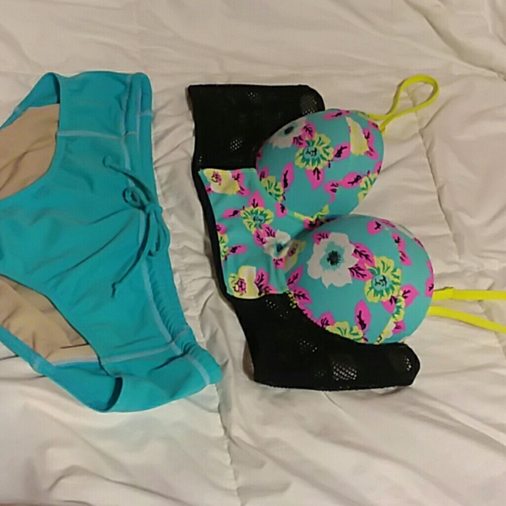 Mid RISE two piece swim suit. - Picture 6 of 6